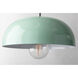 Avery 1 Light 11 inch Polished Nickel Pendant Ceiling Light in Polished Nickel and Mint