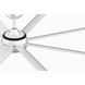 Stellar Custom Silver Fan Motor, Blades Sold Separately