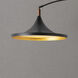 Lodi 90 inch 9 watt Matte Black and Walnut Arc Floor Lamp Portable Light