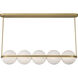 Vanderlane LED 49.5 inch Legacy Brass Linear Chandelier Ceiling Light
