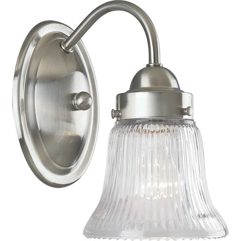 Clarence 1 Light 4.88 inch Brushed Nickel Bath Vanity Wall Light