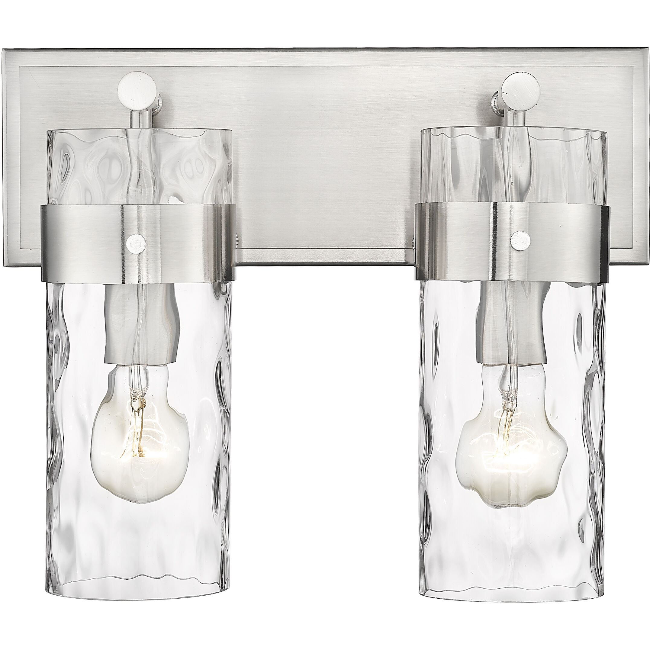 Fontaine 2 Light 14 inch Brushed Nickel Vanity Wall Light