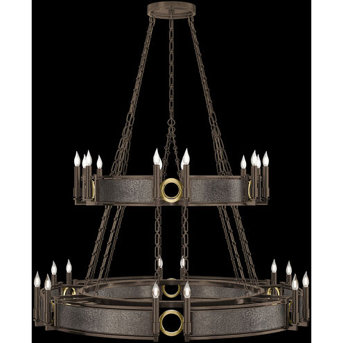 Mirage 24 Light 50 inch Bronze Chandelier Ceiling Light