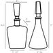 Talbany Smoke Luster Decanters, Set of 2