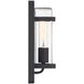 Pearl Street 1 Light 12 inch Black Exterior Wall Lantern