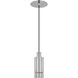 Mick De Giulio Sottile LED 3 inch Polished Stainless Steel Line-Voltage Pendant Ceiling Light