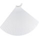 TriAire Custom Matte White 25.25 inch each Fan Blade