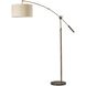 Adler 67 inch 150.00 watt Antique Brass Arc Lamp Portable Light