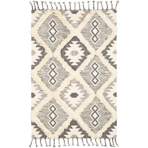 Apache 60 X 36 inch Charcoal/Cream Rugs