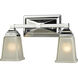 Sinclair 2 Light 15 inch Polished Chrome Vanity Light Wall Light