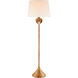 Julie Neill Alberto 60 inch 100.00 watt Antique Gold Leaf Floor Lamp Portable Light, Large