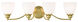 Somerville 4 Light 30 inch Polished Brass Bath Vanity Wall Light