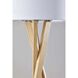 Brooklyn 63.25 inch 150.00 watt Natural Wood Floor Lamp Portable Light