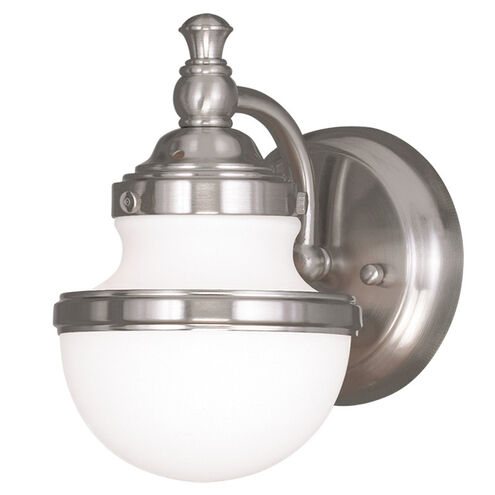 Oldwick 1 Light 6 inch Brushed Nickel Bath Vanity/Wall Sconce Wall Light