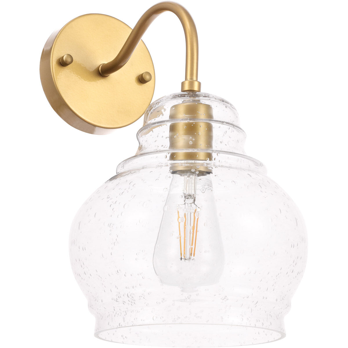 Pierce 1 Light 8 inch Brass Wall sconce Wall Light