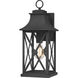 Ellerbee 1 Light 18 inch Mottled Black Outdoor Wall Lantern, Medium