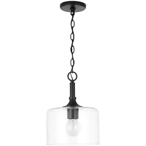 Carter 1 Light 10 inch Matte Black Pendant Ceiling Light