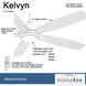Kelvyn 52 inch Flat White Indoor Ceiling Fan