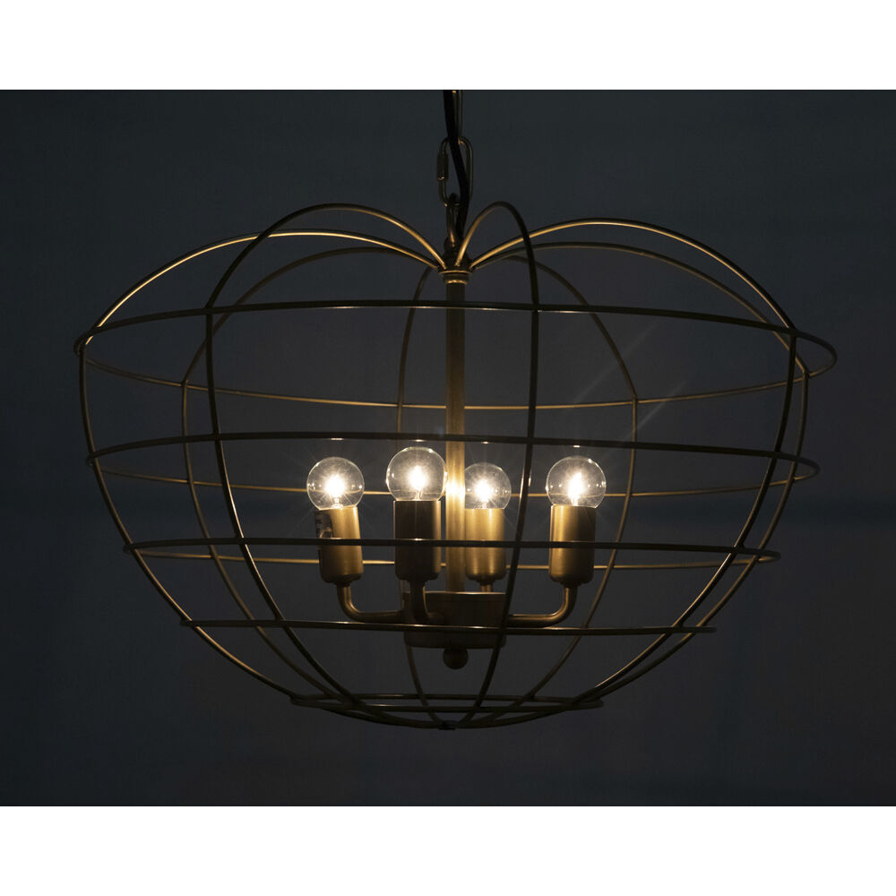 Mo 4 Light 19.5 inch Antique Brass Pendant Ceiling Light