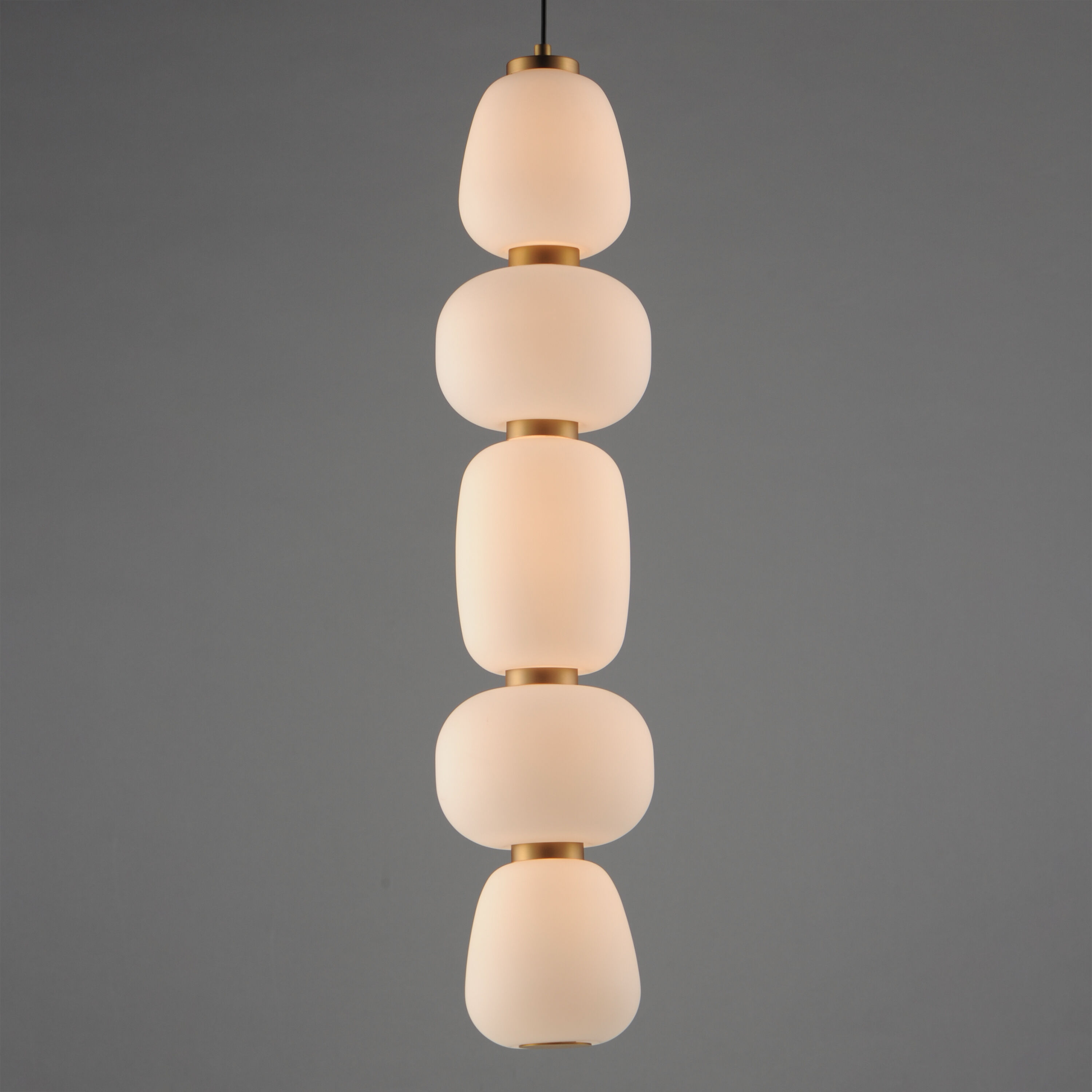 Soji LED 6 inch Black and Gold Single Pendant Ceiling Light