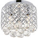 Tully 3 Light 10 inch Chrome Flush Mount Ceiling Light