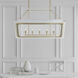 Julie Neill Caddo 5 Light 18.5 inch Soft White and Gild Lantern Pendant Ceiling Light, Medium
