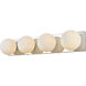 Jaylin 4 Light 31 inch Chrome Bath Sconce Wall Light