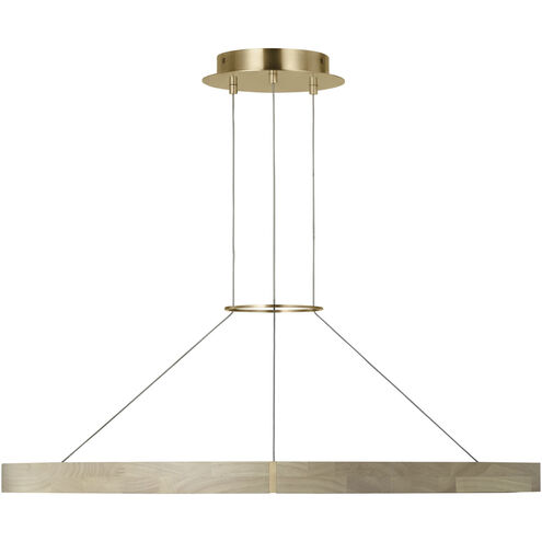 Sean Lavin Ashok LED 36.7 inch Hand Rubbed Antique Brass Chandelier Ceiling Light