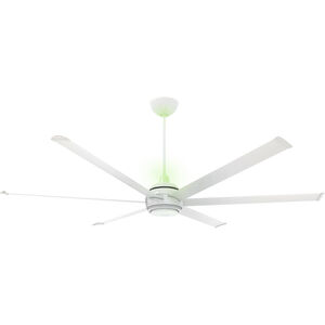 es6 84 inch White Indoor Ceiling Fan, with Chromatic Uplight