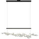 Art + Alchemy Coral LED 9 inch Black with Vintage Platinum Pendant Ceiling Light in Black/Vintage Platinum