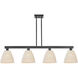 Arcadia Bristol Natural Island Light Ceiling Light in Matte Black