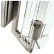 Faceted Sconce Wall Light in Brushed Nickel