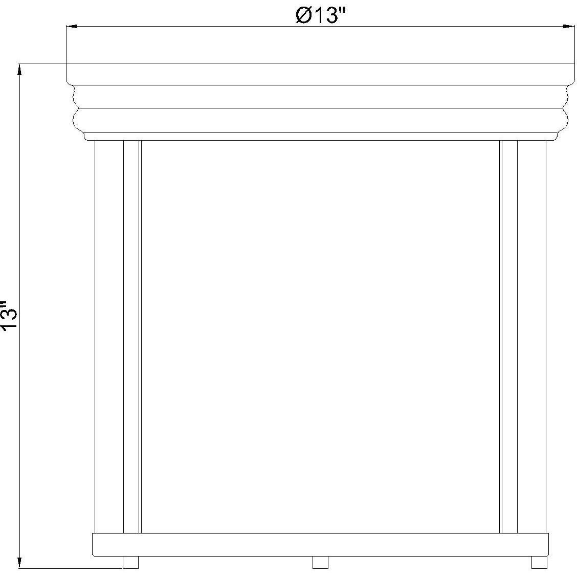 Thayer 3 Light 13 inch Luxe Gold Flush Mount Ceiling Light