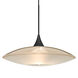 Spazio 1 Light Black Cord Pendant Ceiling Light