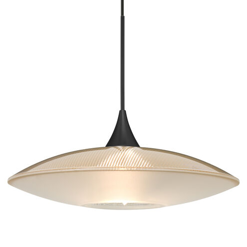Spazio 1 Light Black Cord Pendant Ceiling Light