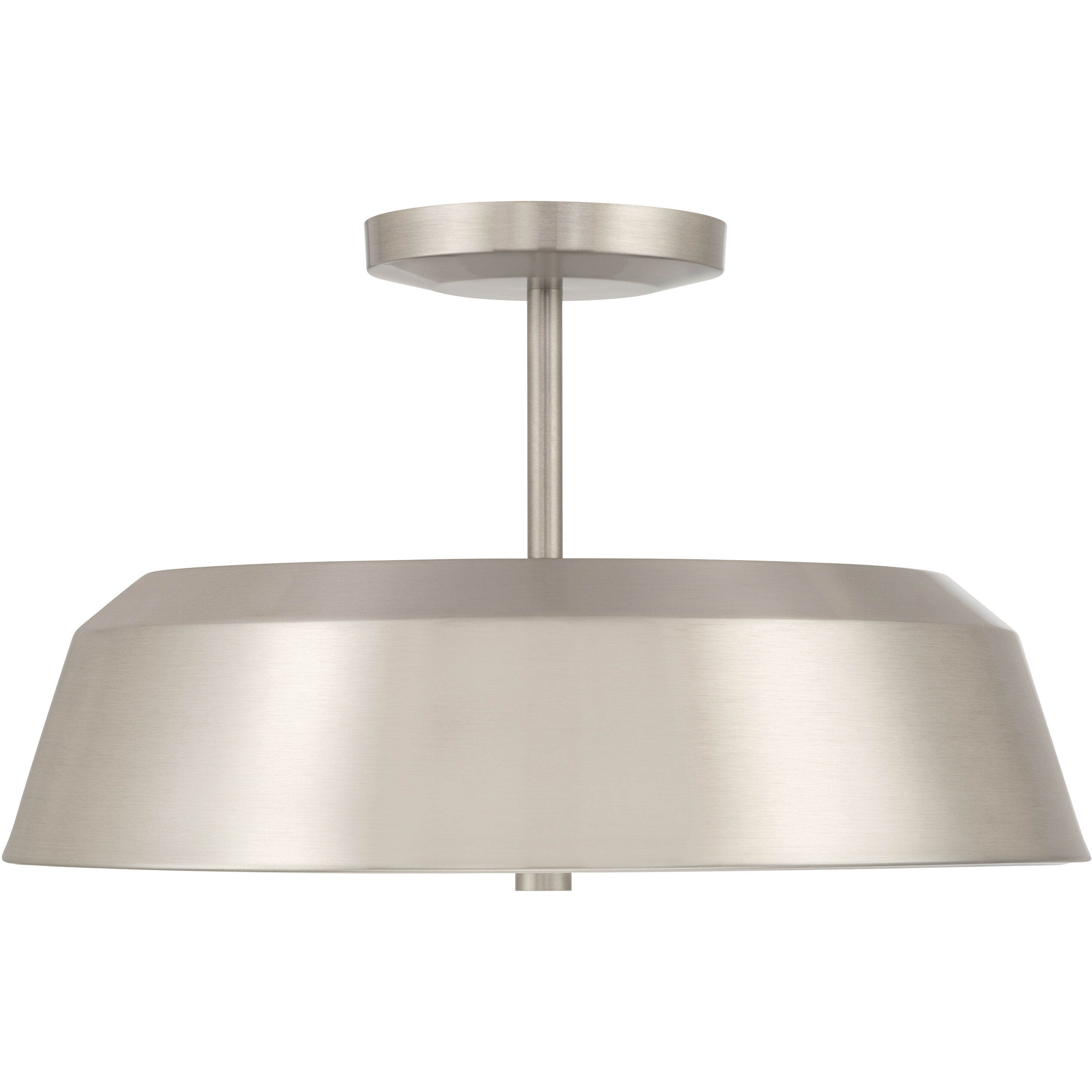 Trellwyn 3 Light 15 inch Brushed Nickel Semi-Flush Mount Ceiling Light
