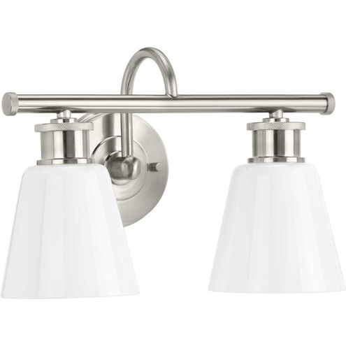 Ashford 2 Light 15 inch Brushed Nickel Bath Vanity Wall Light