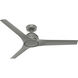 Gallegos 52 inch Matte Silver Outdoor Ceiling Fan