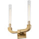 Flute 2 Light 14.00 inch Bathroom Vanity Light