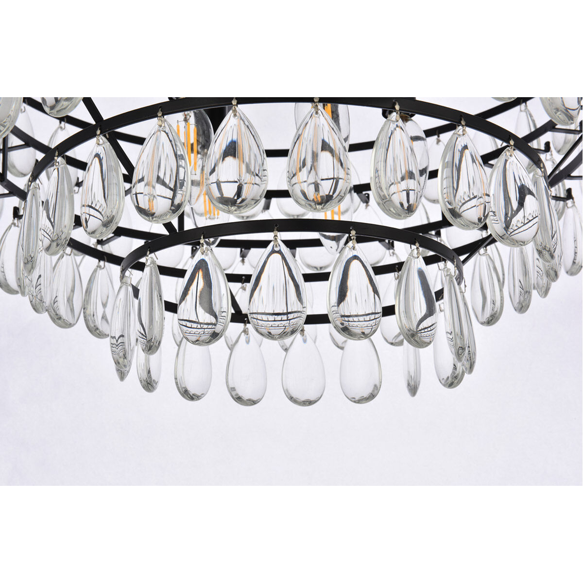 Mila 5 Light 20 inch Black Flush Mount Ceiling Light