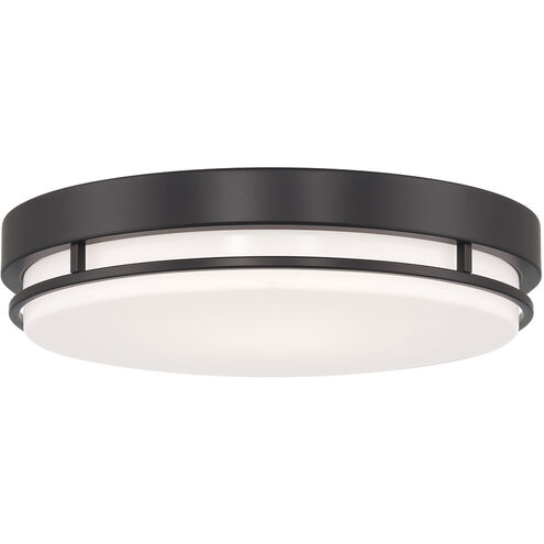 EnviroLite LED 10 inch Matte Black Flush Mount Ceiling Light