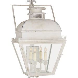 Chapman & Myers Holborn 4 Light 26 inch Old White Wall Lantern, Small