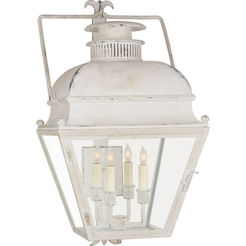 Chapman & Myers Holborn 4 Light 26 inch Old White Wall Lantern, Small