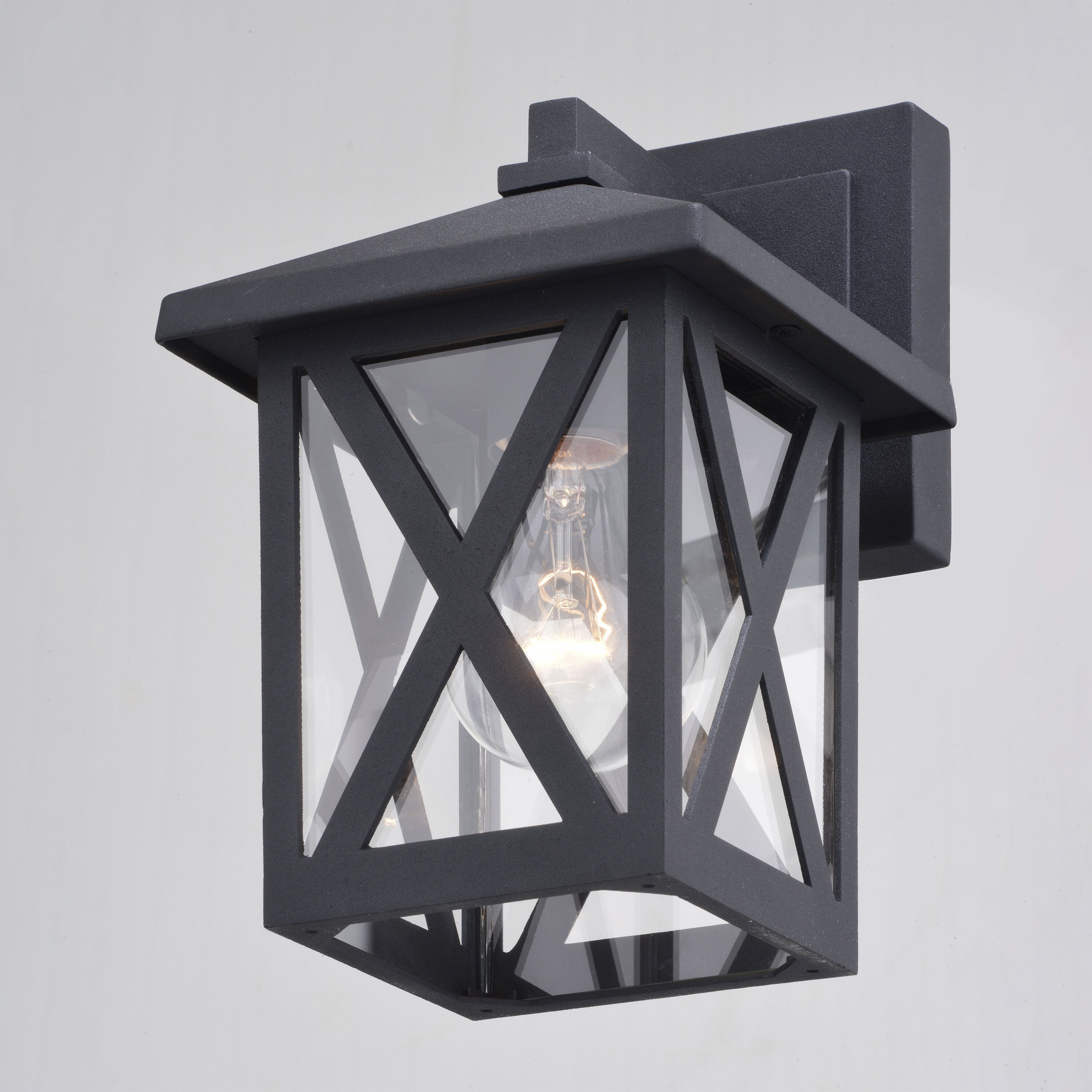 Rockford LED 8.75 inch Textured Black Outdoor Wall
