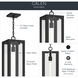 Calen 1 Light 8 inch Textured Black Outdoor Pendant