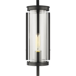 C&M by Chapman & Myers Eastham 1 Light 16.75 inch Textured Black Outdoor Wall Lantern