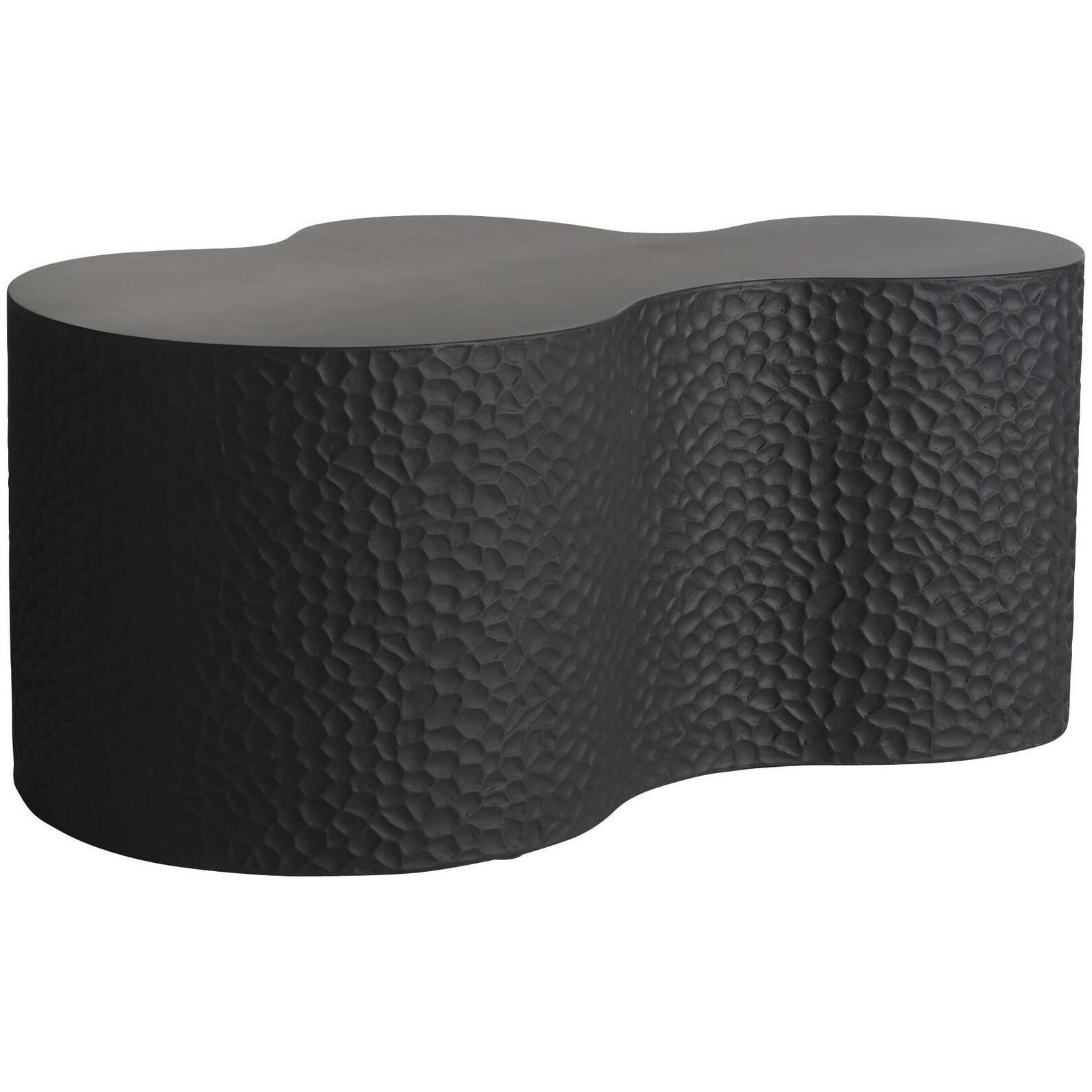 Indio 36 X 22 inch Matte Black Outdoor Coffee Table, Large