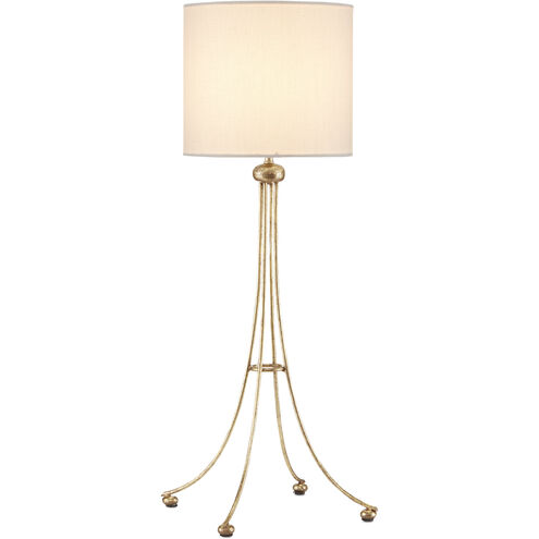 Chesterton 31 inch 100.00 watt Gold Leaf Table Lamp Portable Light, Large