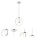 Rimmy LED 12 inch Chrome Pendant Ceiling Light