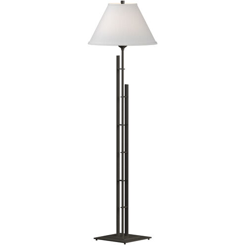 Metra Double 57.2 inch 150 watt Dark Smoke Floor Lamp Portable Light in Natural Anna